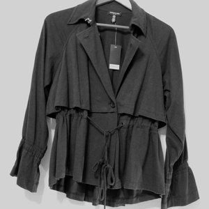 Kenneth Cole NWT Black Knit Loose Fit Jacket Sz S